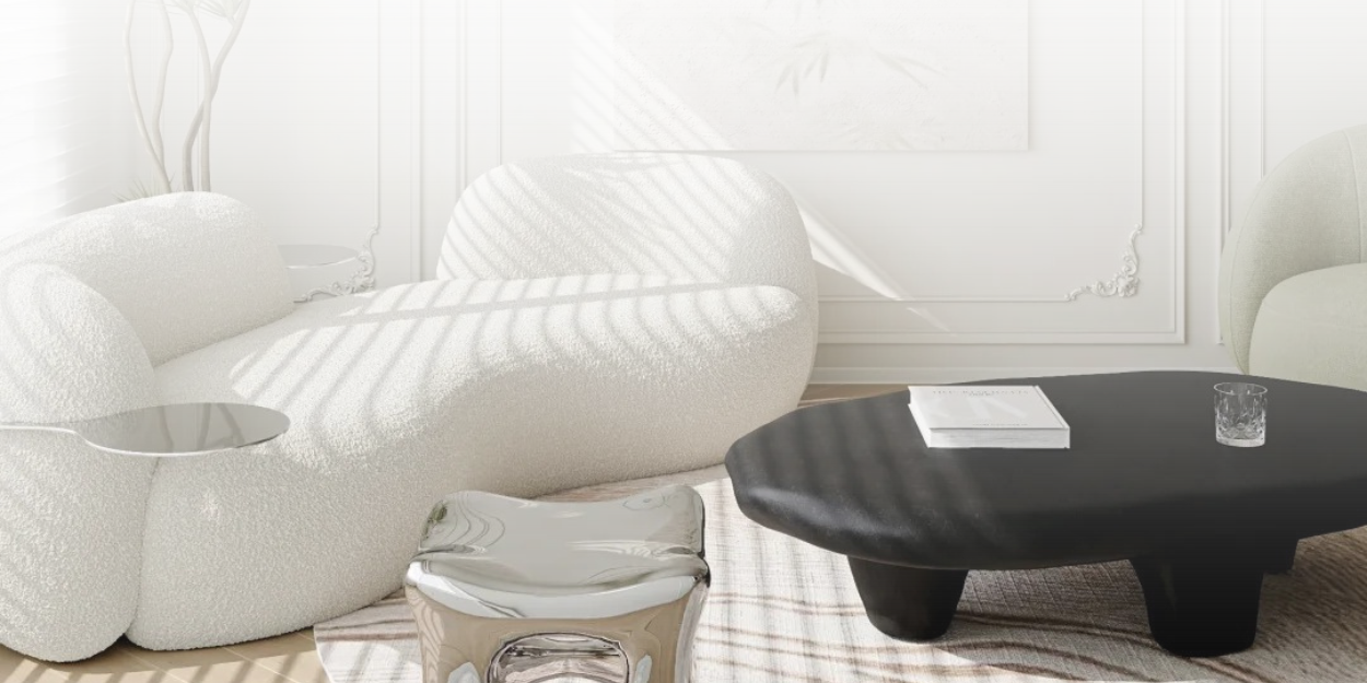 Modern living room with elegant furniture